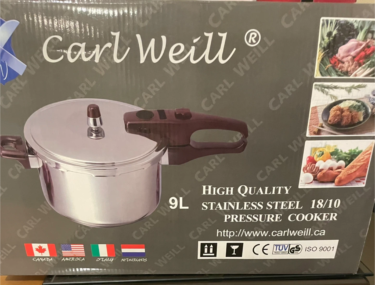 Carl Weill 9L Stainless Steel Pressure Cooker