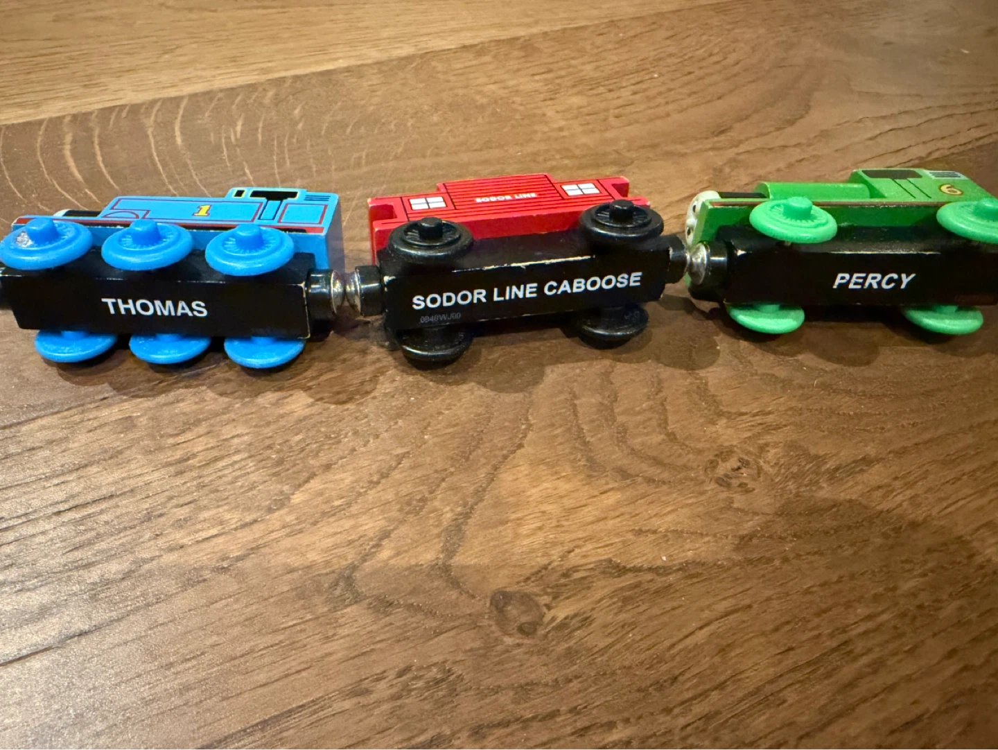 Thomas & Friends Wooden Trains - Thomas, Percy, & Caboose - photo 3