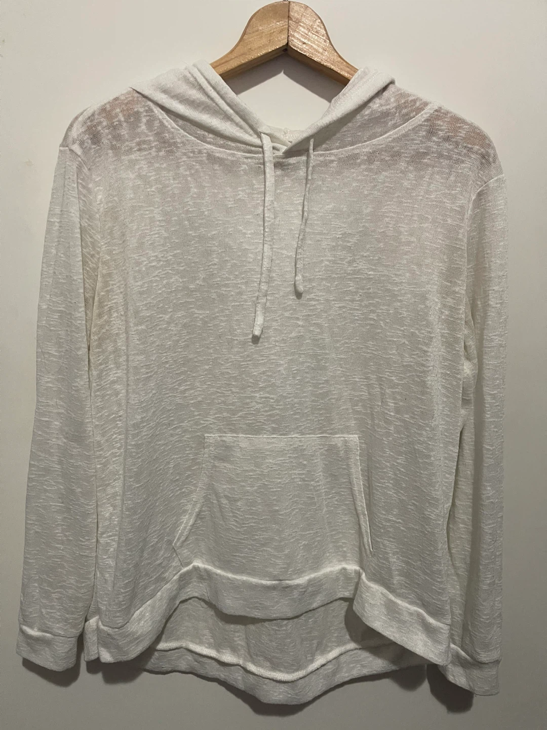 Sheer White Lightweight Hoodie