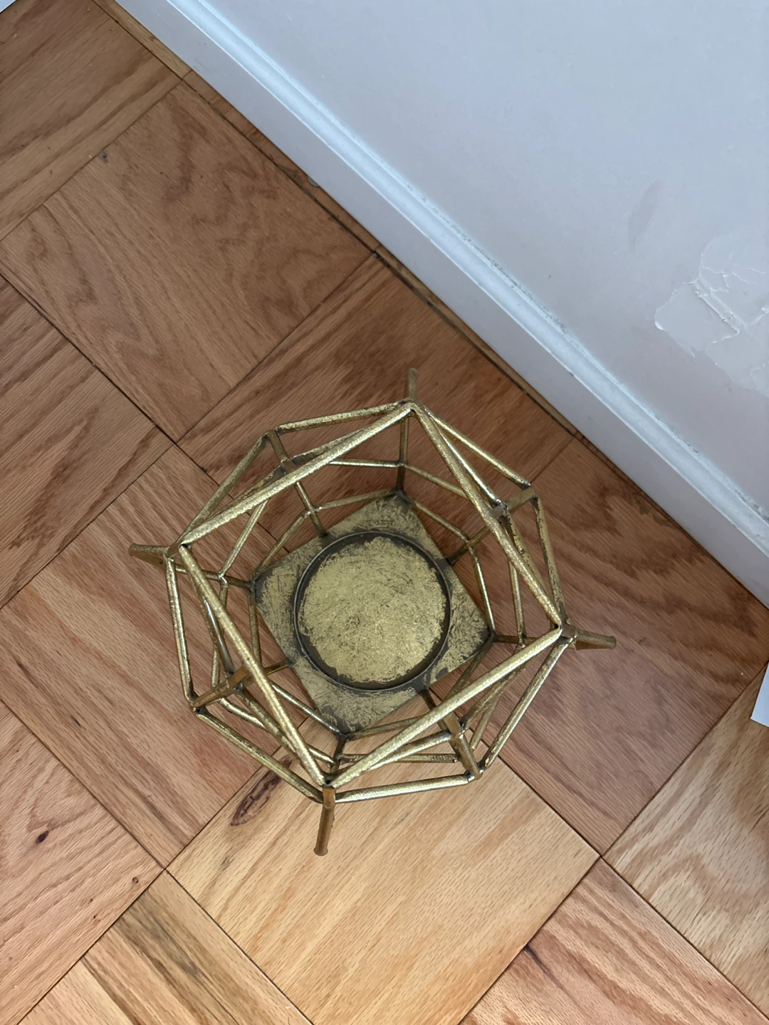 Gold Geometric Candle Holder - photo 2