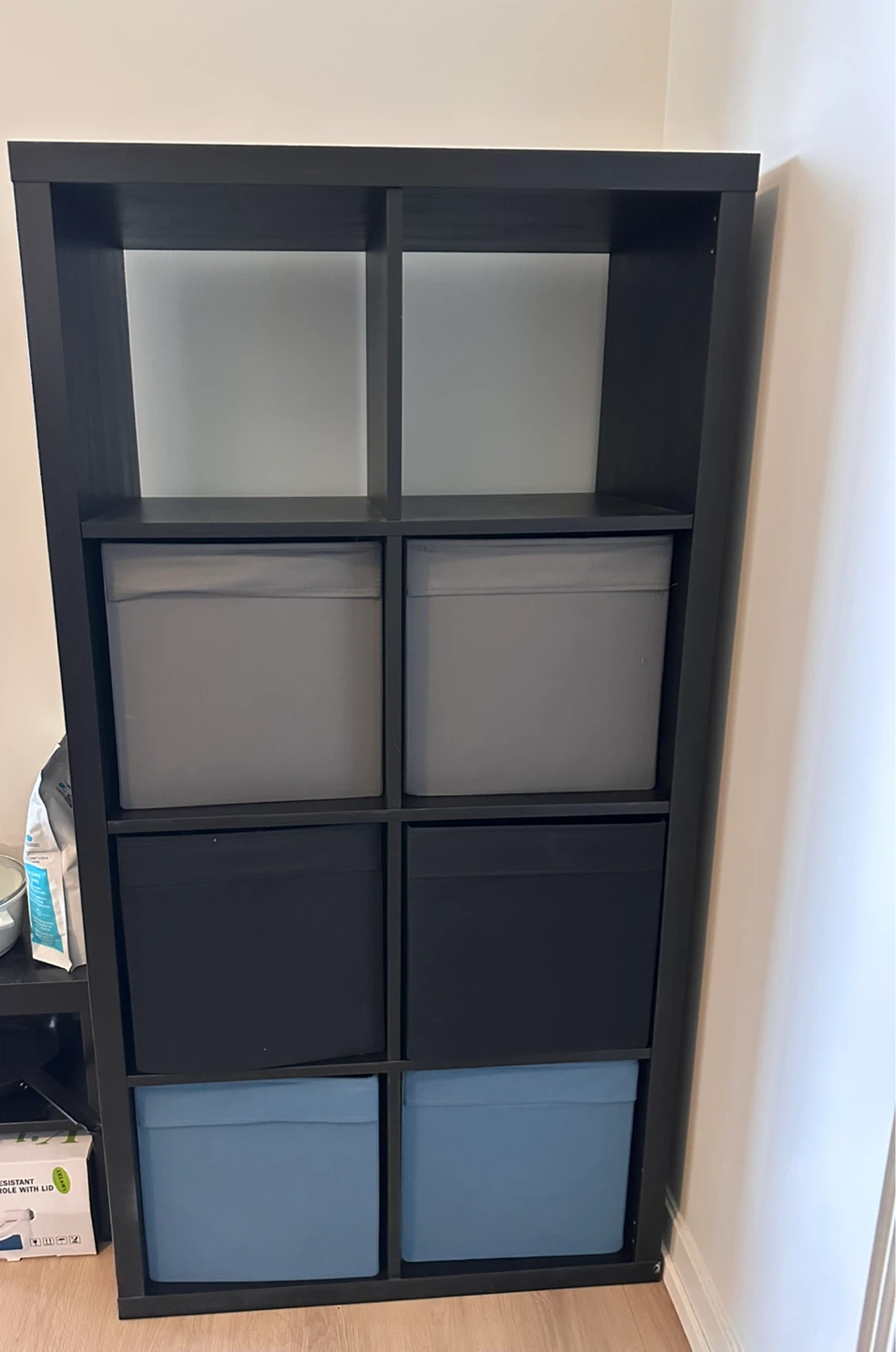 IKEA KALLAX 8-Cube Shelf Unit - Black