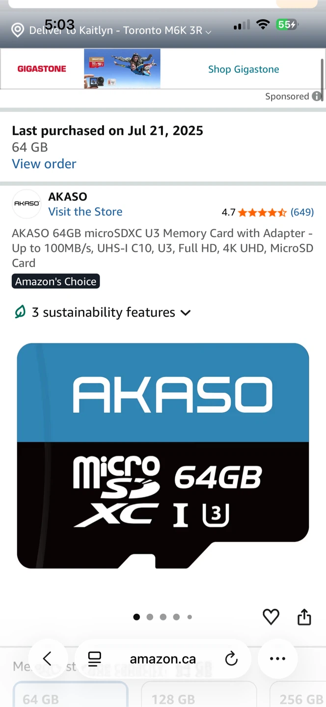 AKASO EK7000 4K 30FPS WiFi Action Camera Black - photo 3