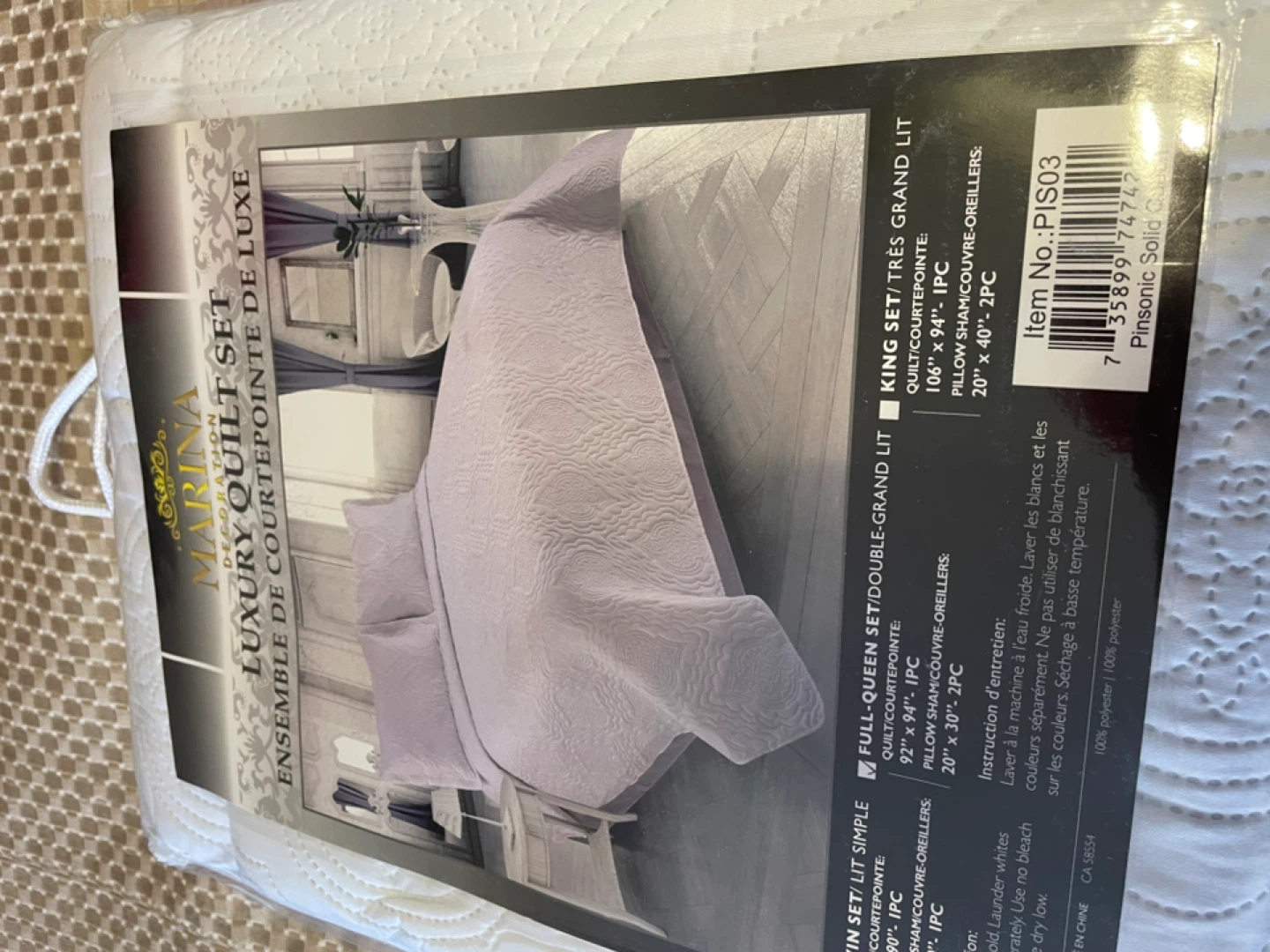 Marina Luxury Quilt Set - Queen Size