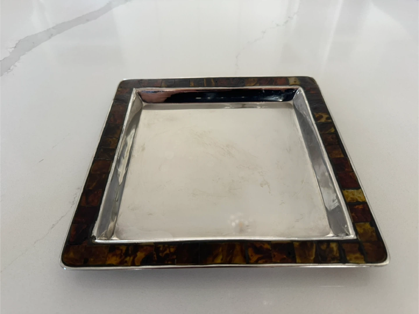 Vintage Ralph Lauren Tray w/Faux Tortoiseshell Edging