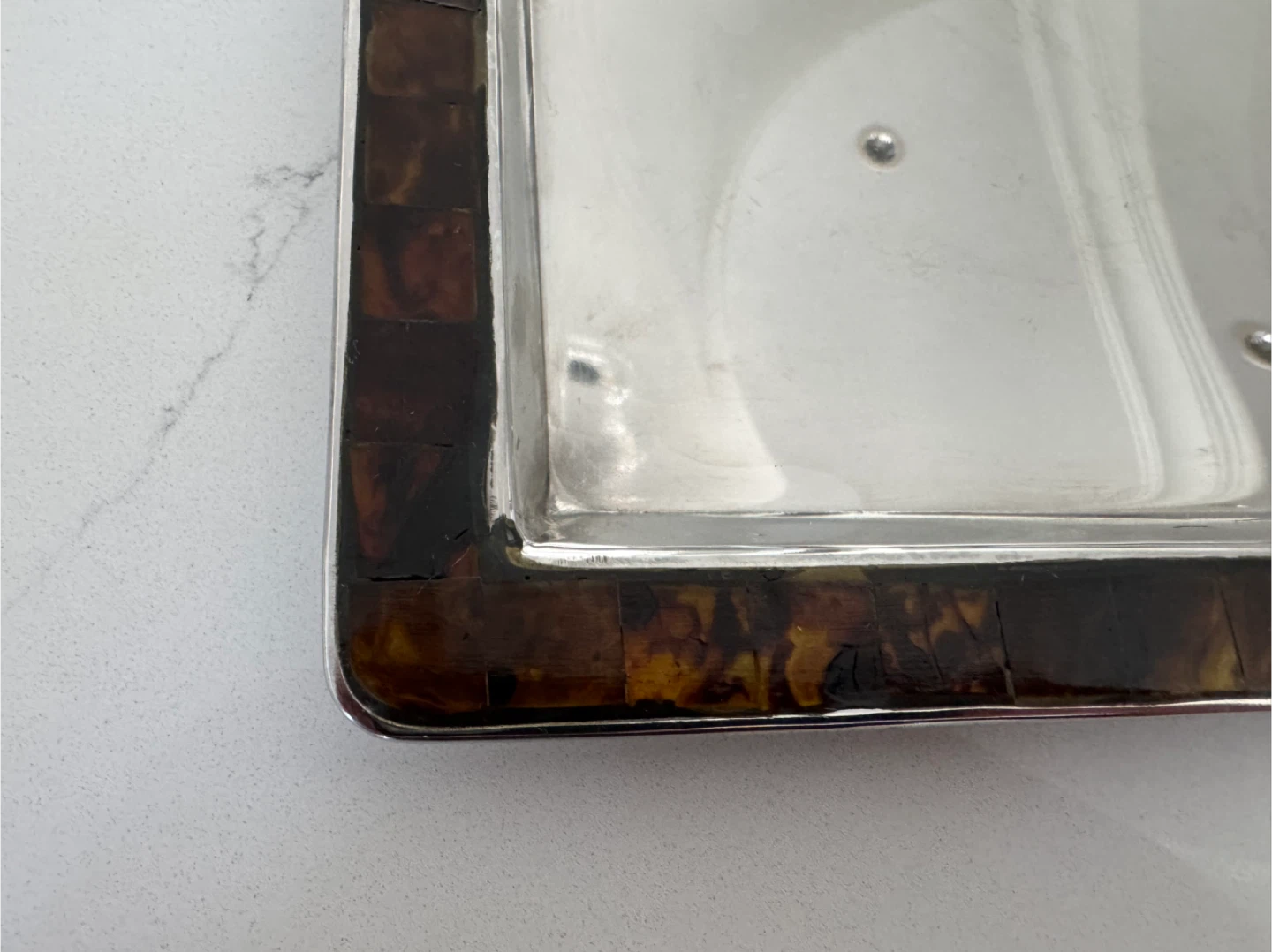 Vintage Ralph Lauren Tray w/Faux Tortoiseshell Edging - photo 2