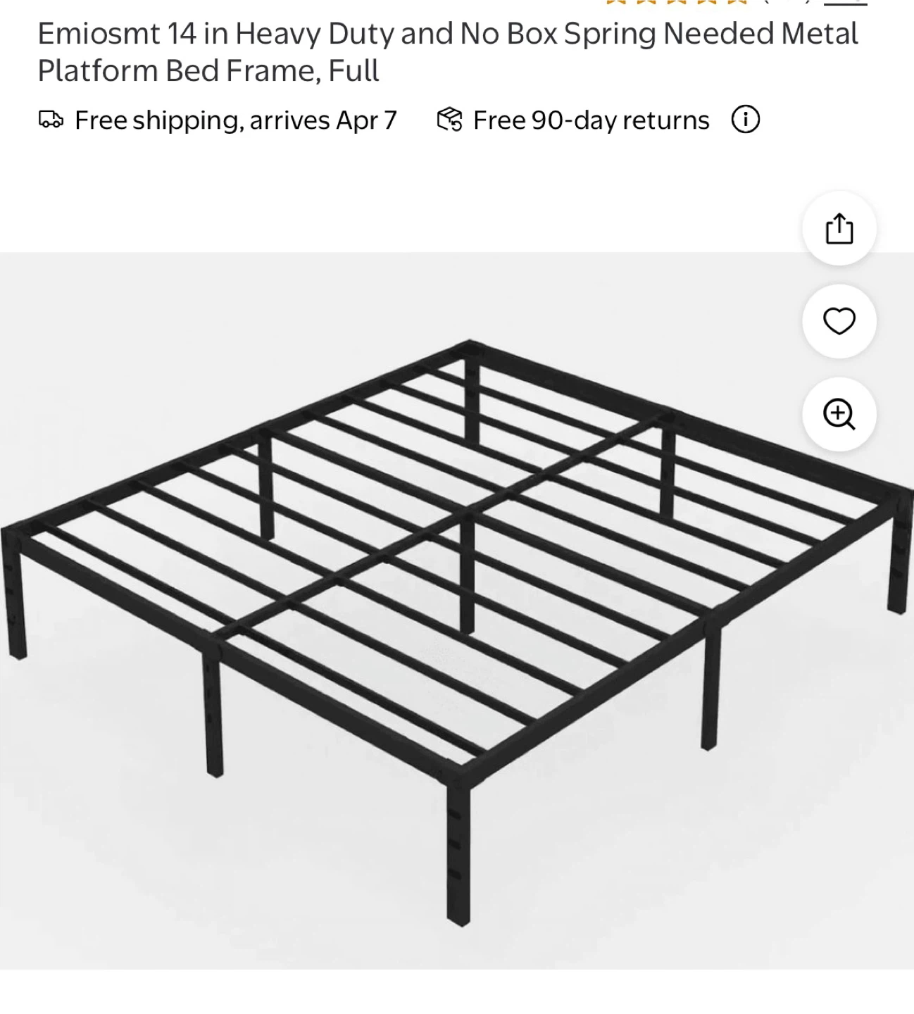 Full size Mattress and bed frame - photo 3