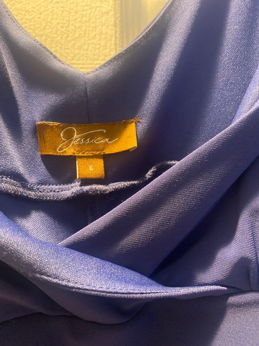 Jessica Navy Blue Tiered Sheath Dress Size 6 - photo 3