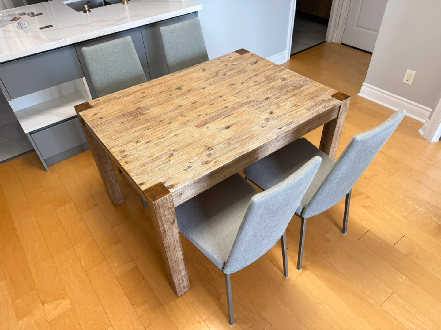 Structube Wooden Harvest Dining Table Only - photo 2