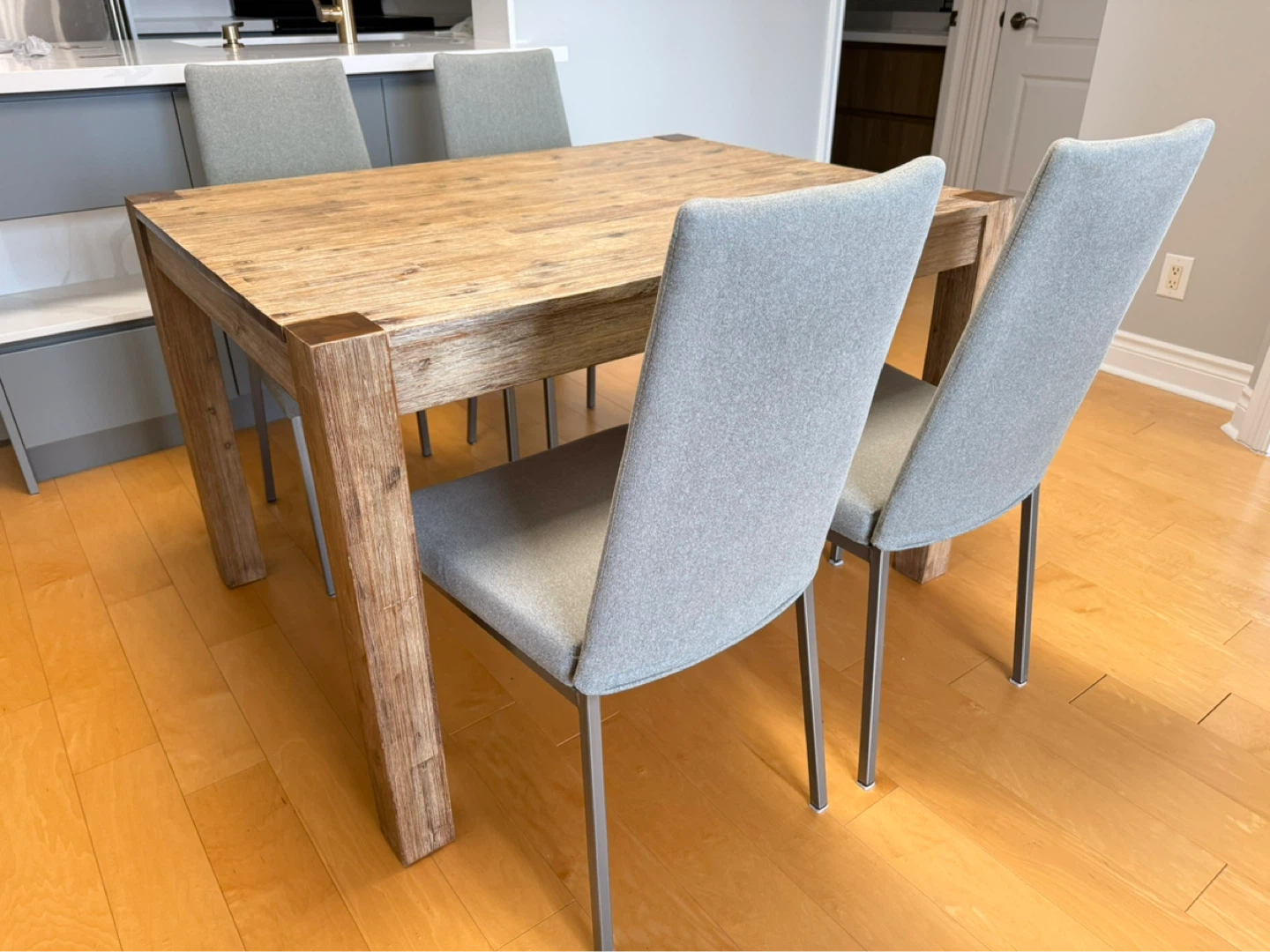 Structube Wooden Harvest Dining Table Only