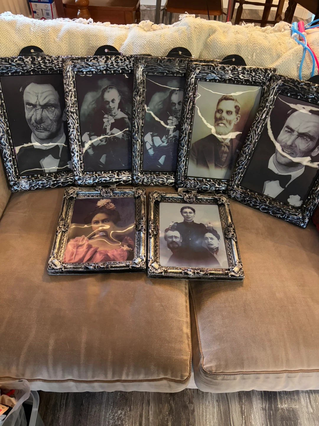 Set of 7 Halloween Spooky Portrait Frames