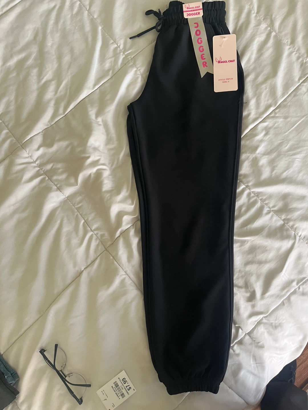 Angel Cult Black Jogger Pants Size M - photo 5