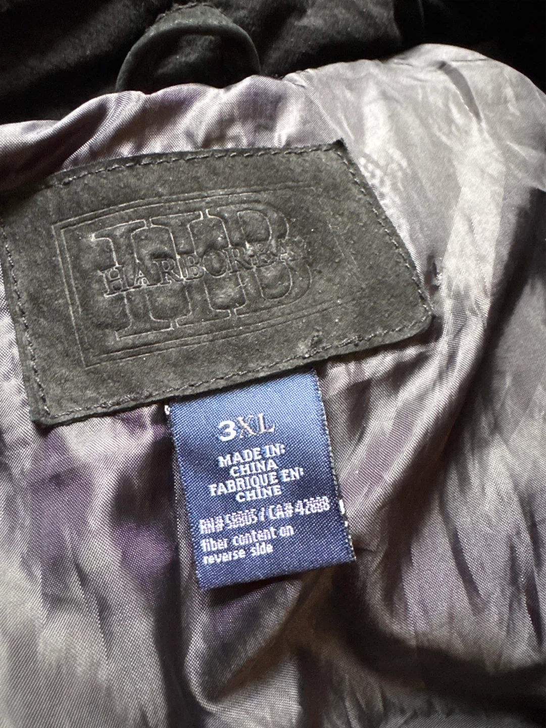 3XL Harbor Bay Black Leather Jacket - photo 2