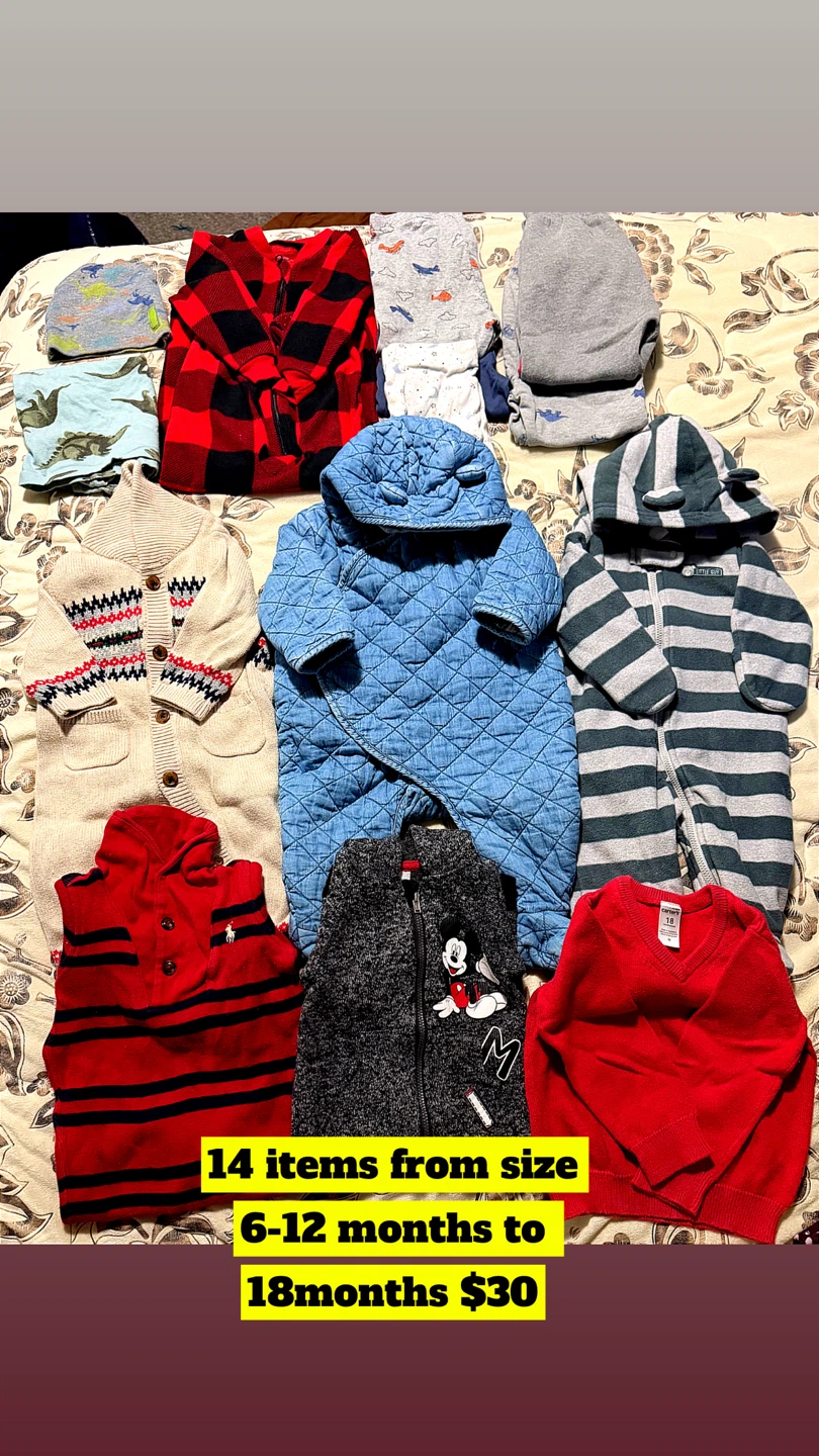 14-piece Baby Clothing Bundle (6-18 months)