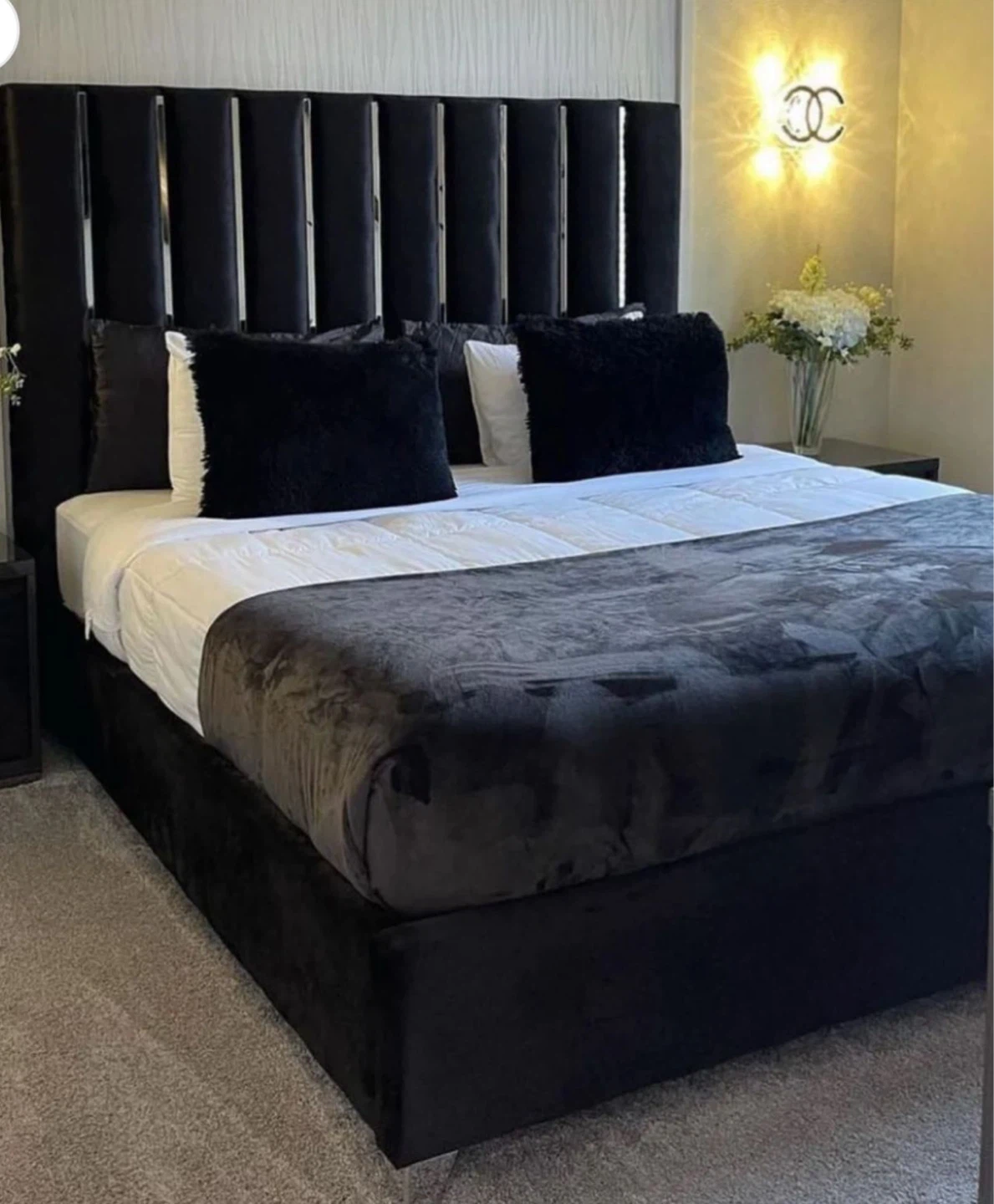 Luxury King Size Bed & Premium Mattress Designer Statement Piece