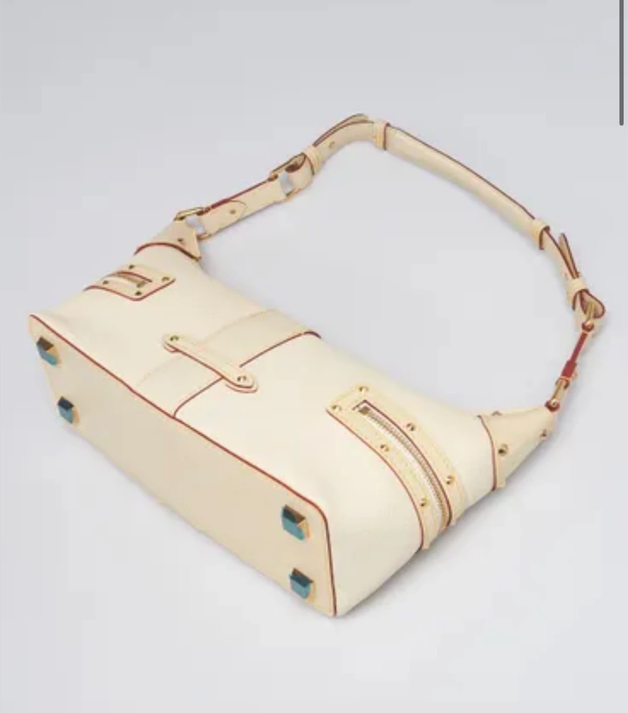 Sac bandoulière Louis Vuitton Blanc Cuir Suhali - photo 3