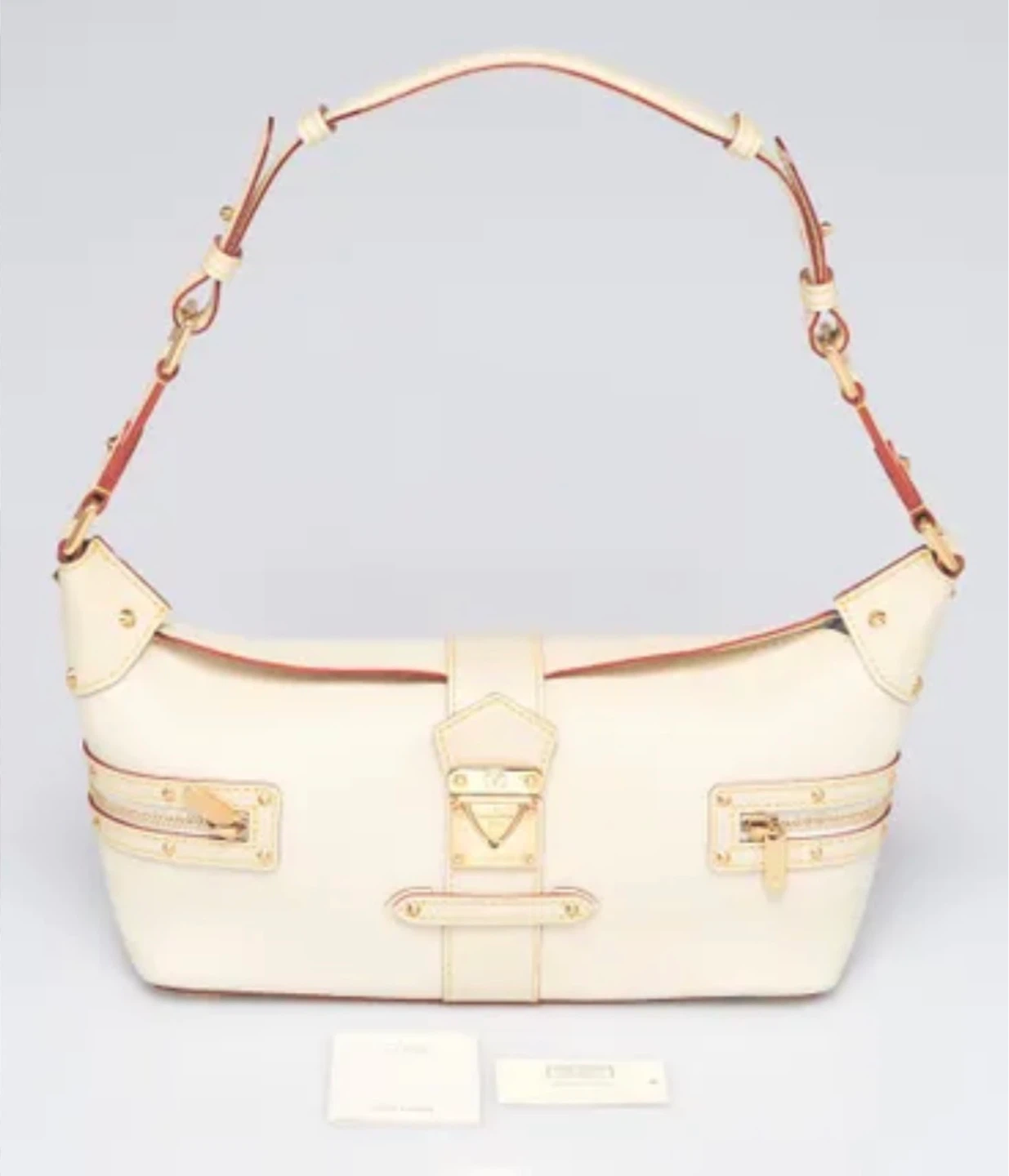 Sac bandoulière Louis Vuitton Blanc Cuir Suhali - photo 4