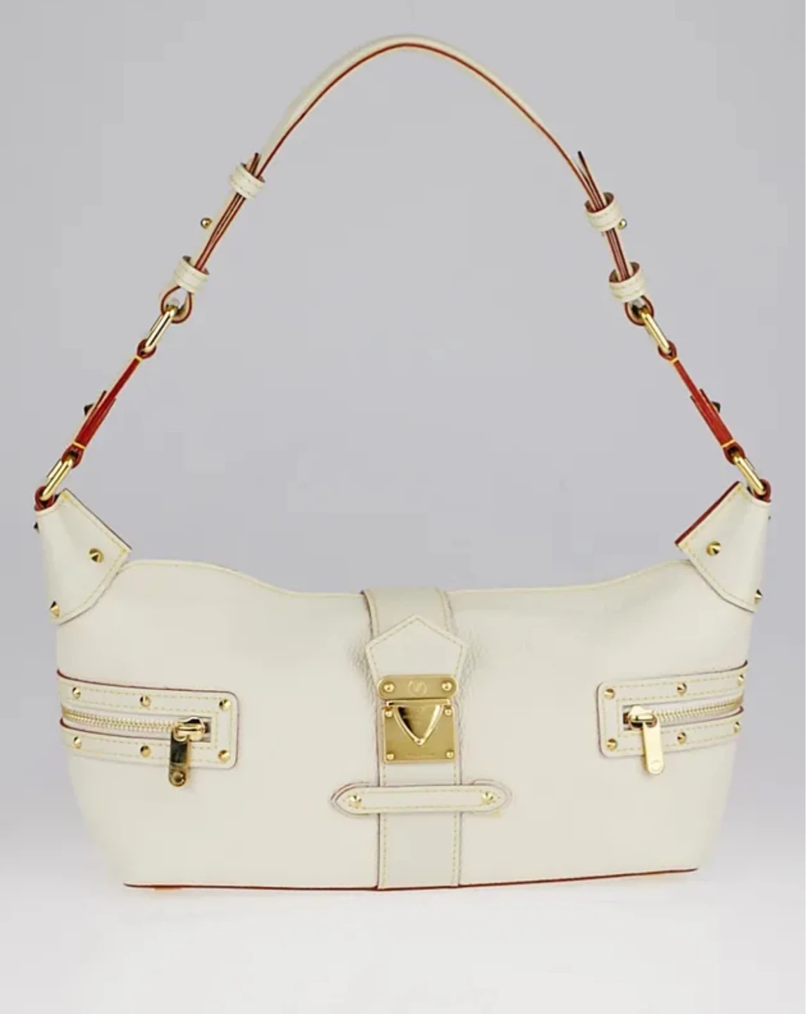 Sac bandoulière Louis Vuitton Blanc Cuir Suhali