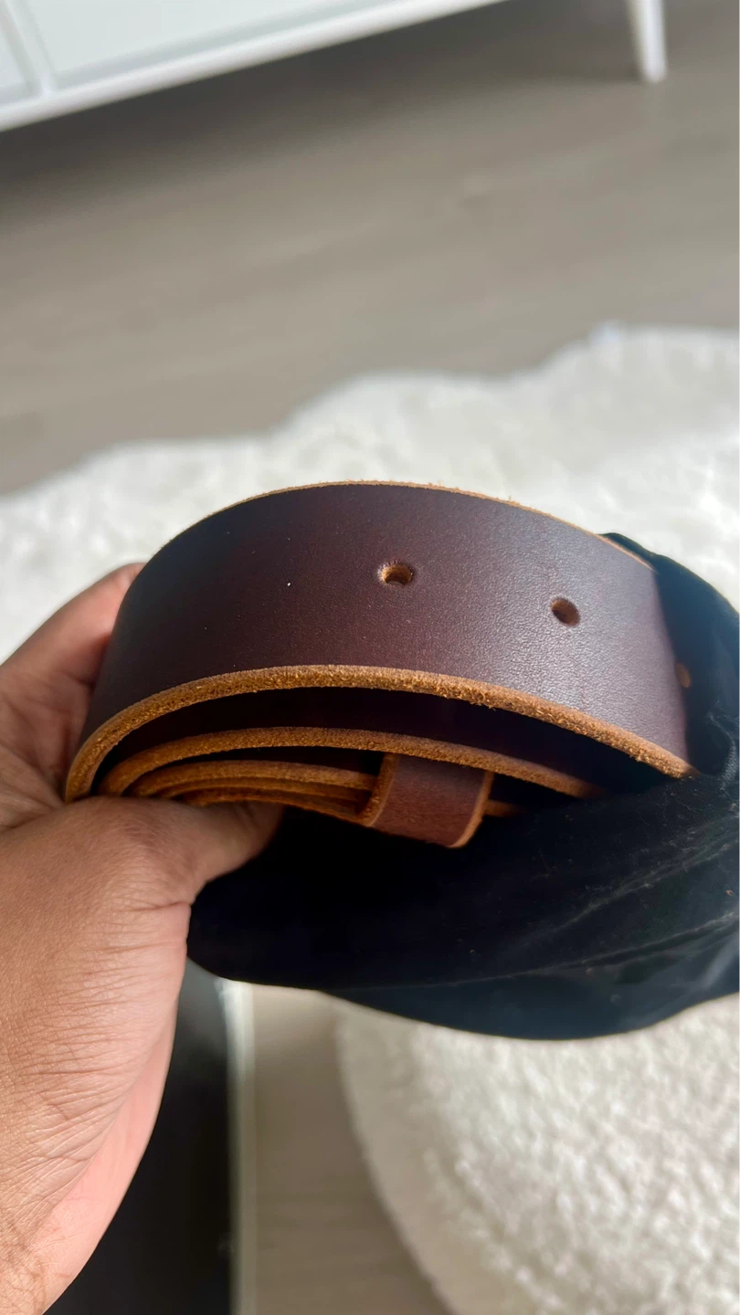 Popov Leather Belt - Full Grain Leather, 1.5" Strap Width, Brown - photo 5