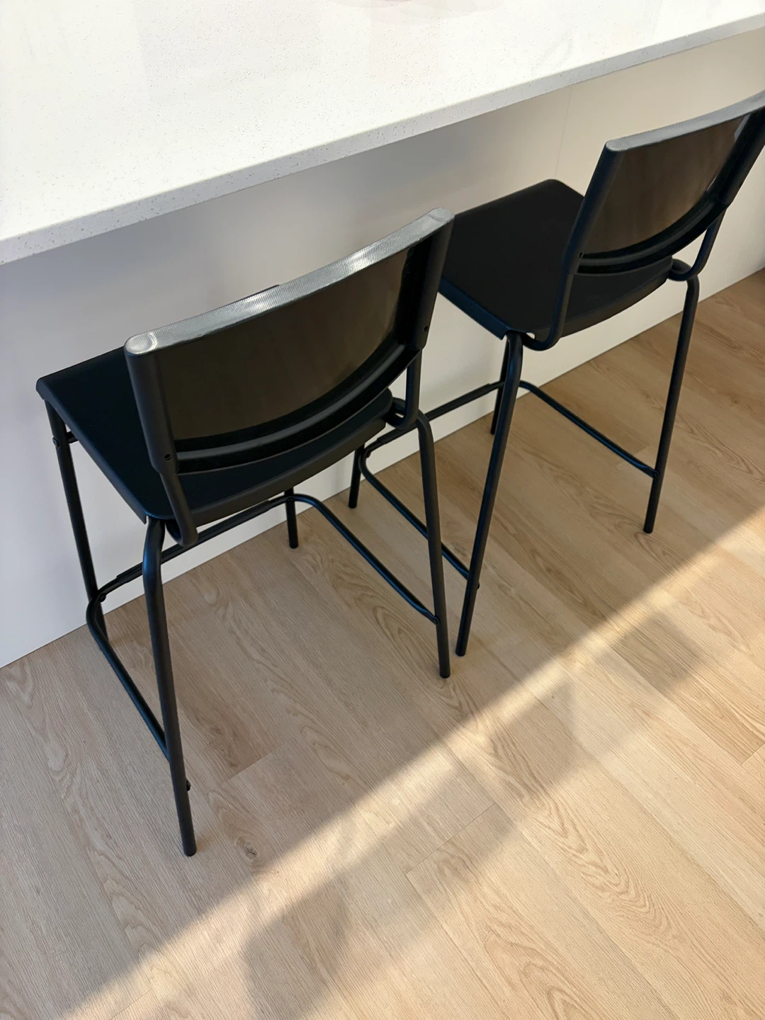 Black Bar Stools (Set of 2)