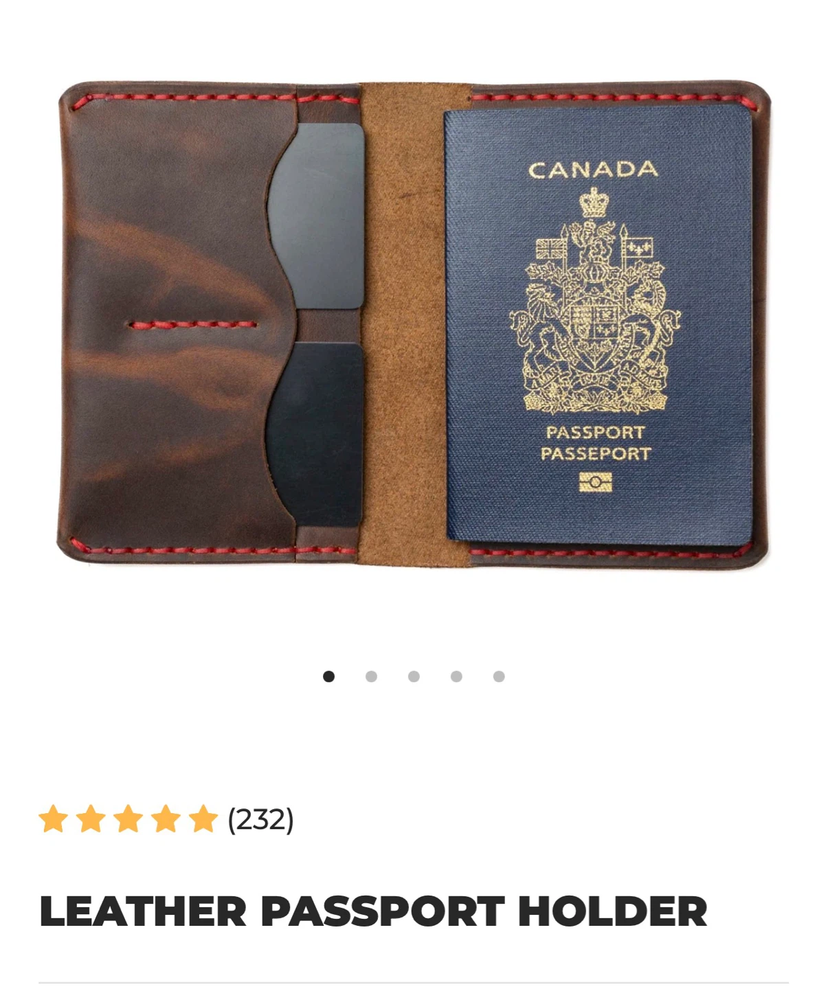 Popov Leather Passport Holder