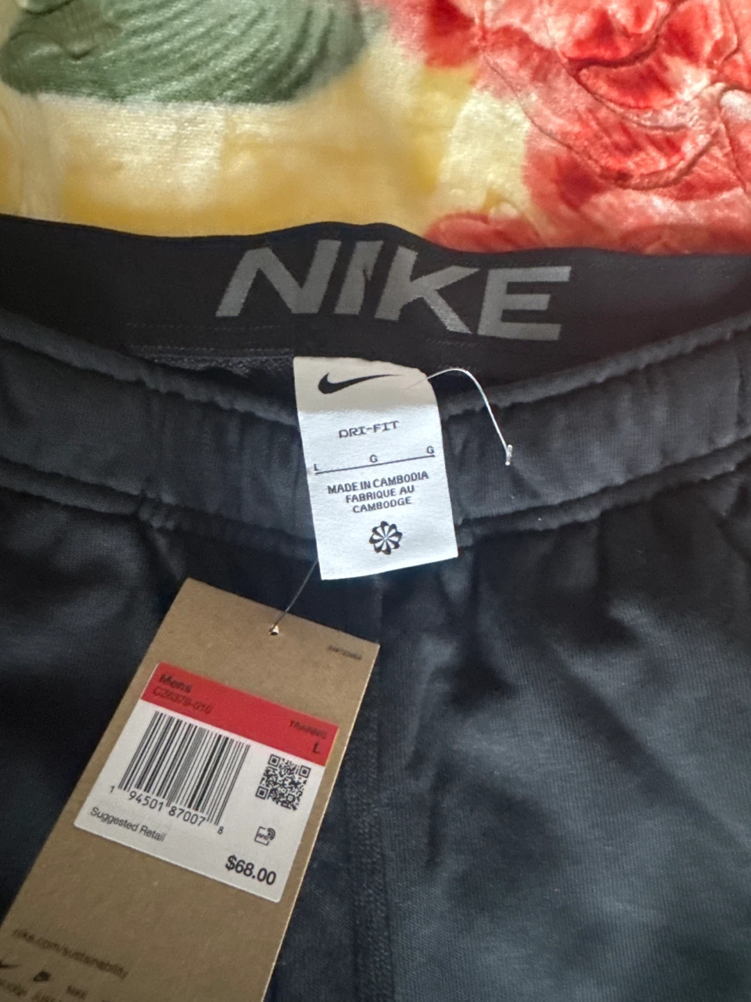 Nike Dri-Fit Men's Black Athletic Pants Size L - photo 3