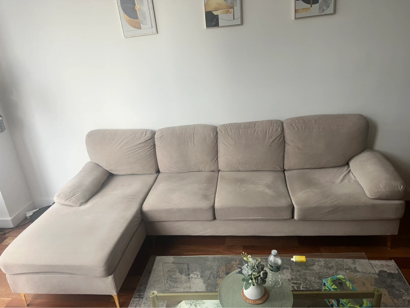 Sectional Sofa - Light Beige