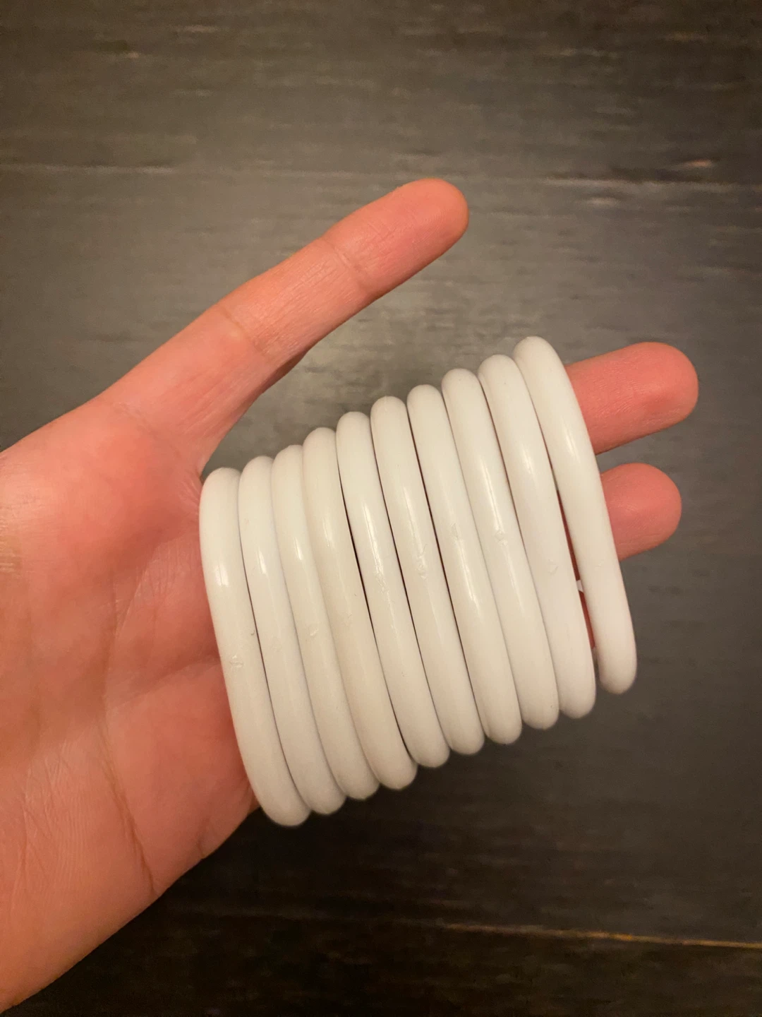 Solid Quality White Curtain Rings - photo 2