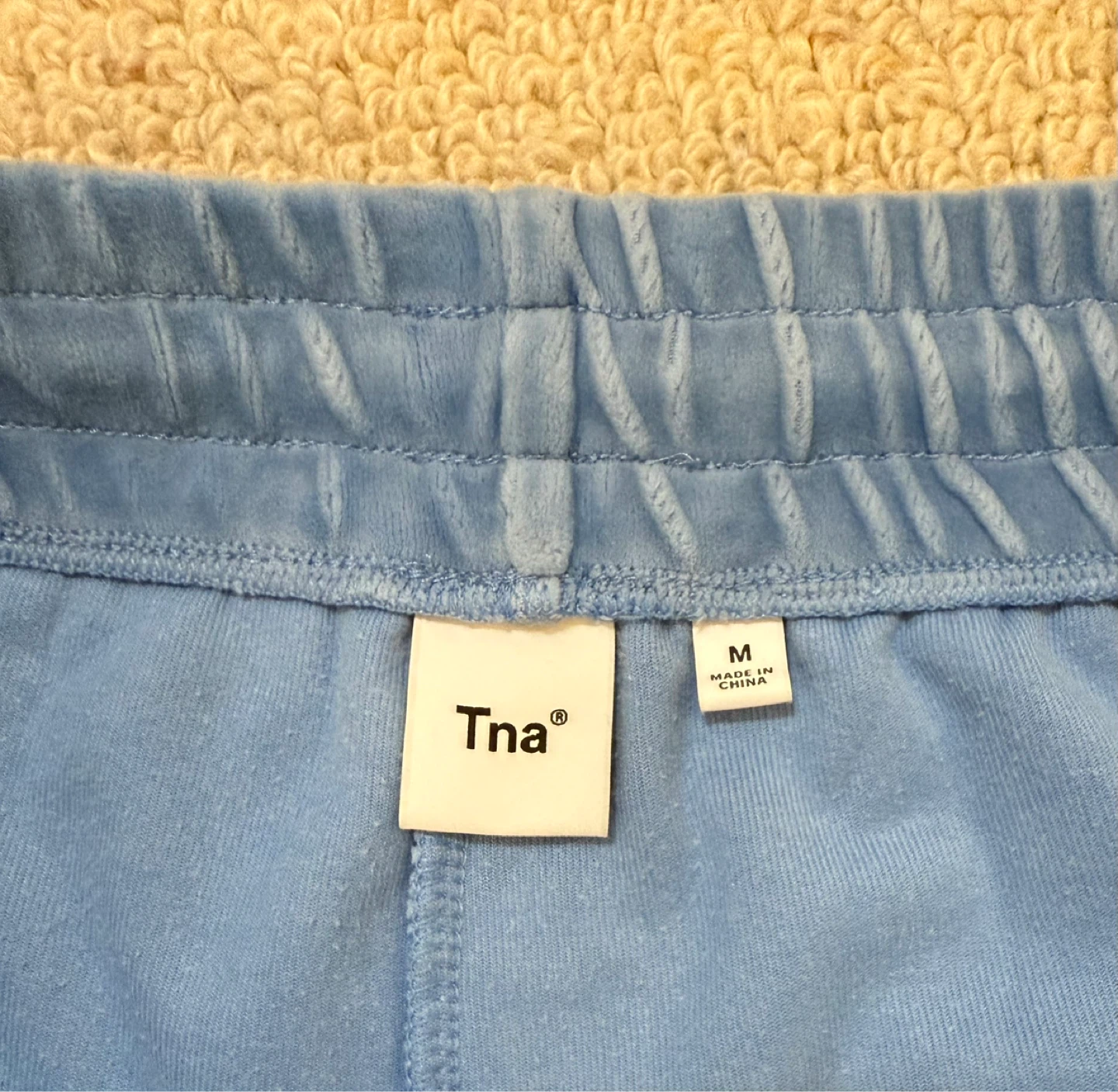 Tna Velour Hoodie and Jogger Set - Blue - Medium - photo 4