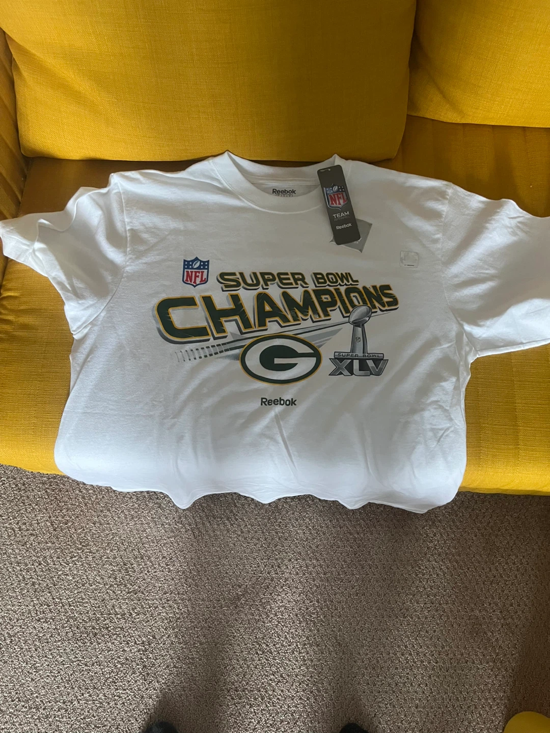 Reebok Green Bay Packers Super Bowl XLV Champions T-Shirt