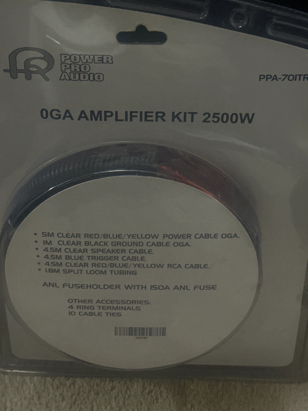 Power Pro Audio 0GA Amplifier Kit 2500W paid over 70$ - photo 2