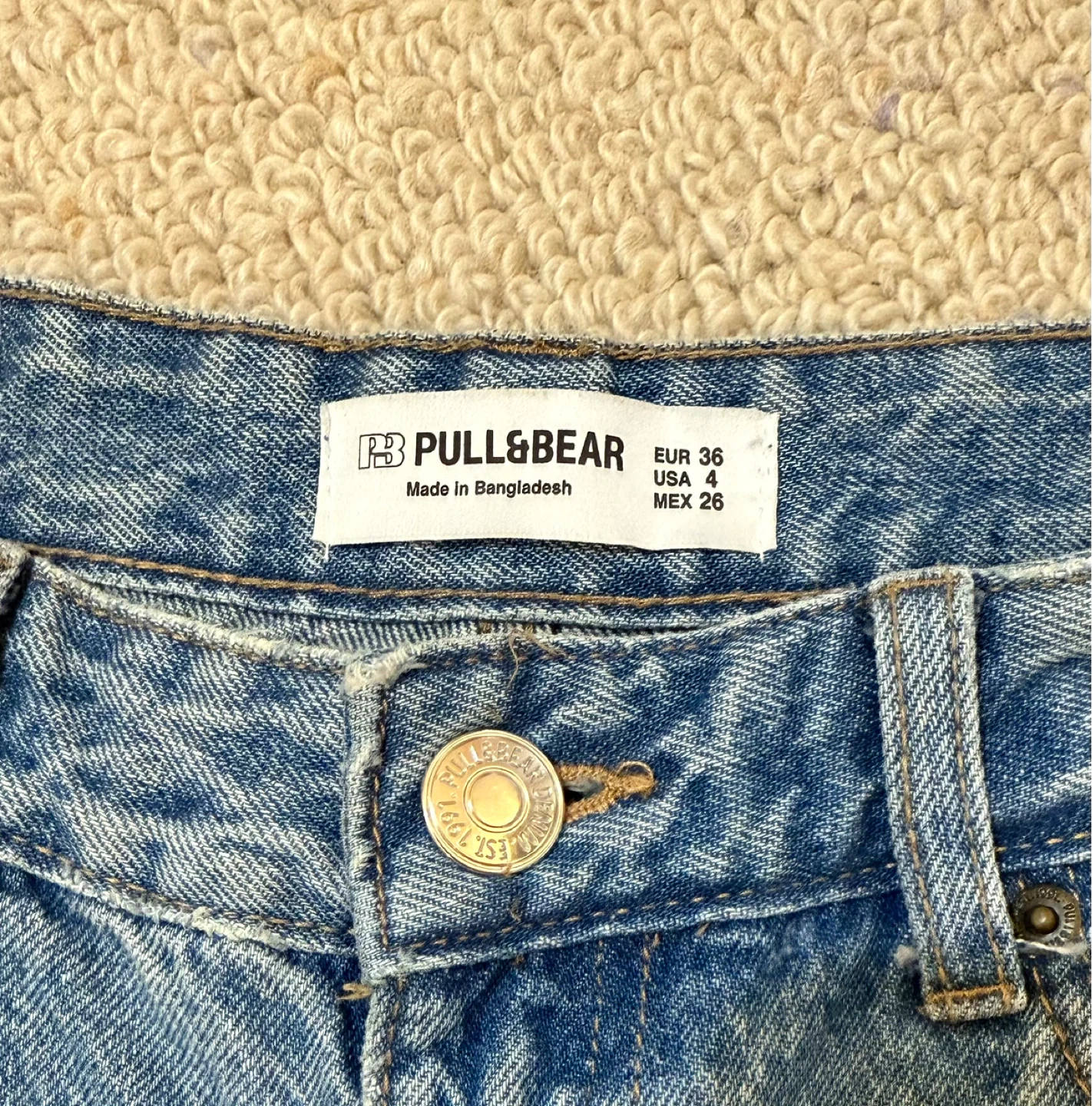 Pull & Bear Women's Blue Denim Jeans Size 4 - photo 3