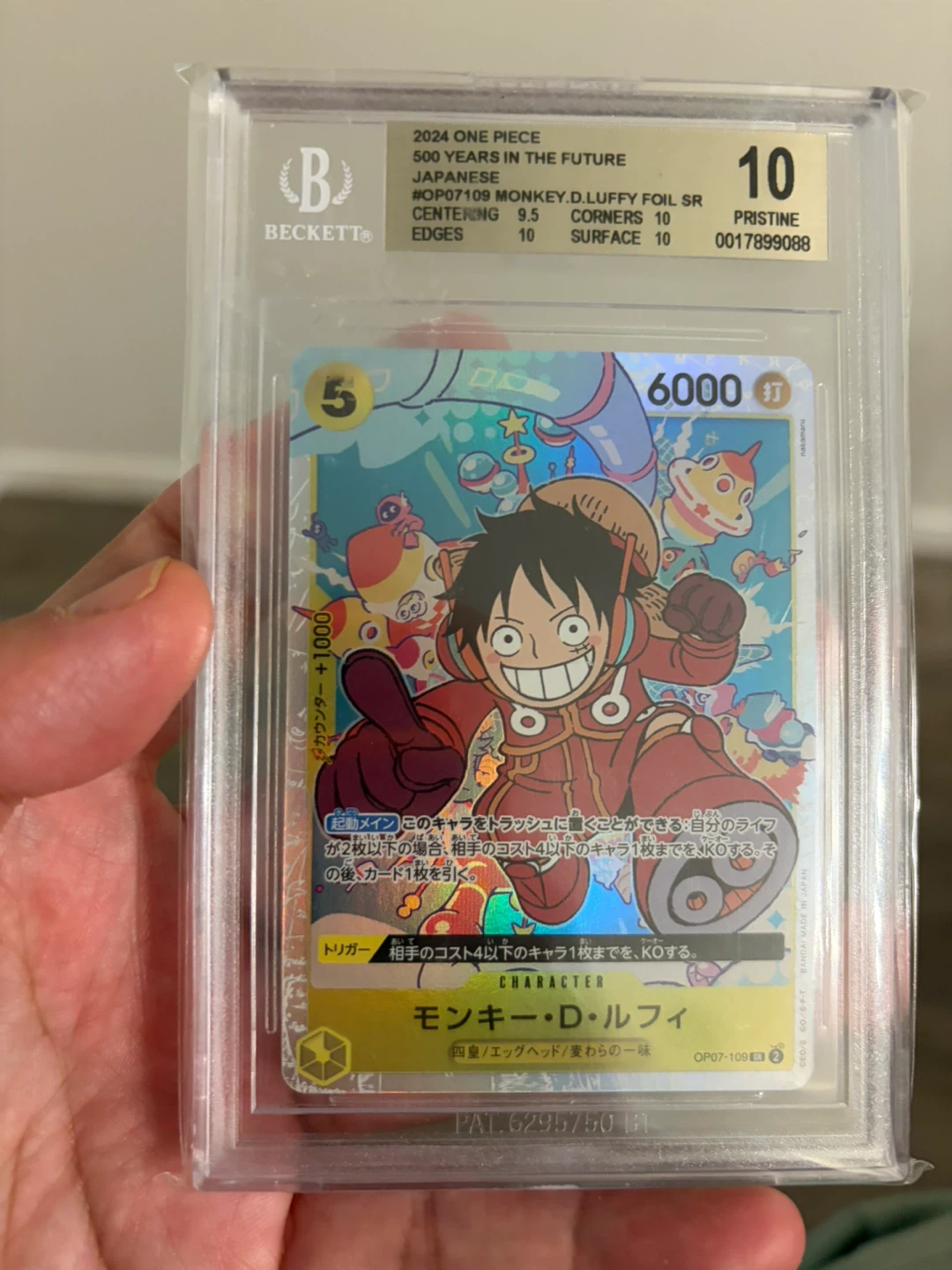 One Piece Monkey D. Luffy Beckett Graded Trading Cards