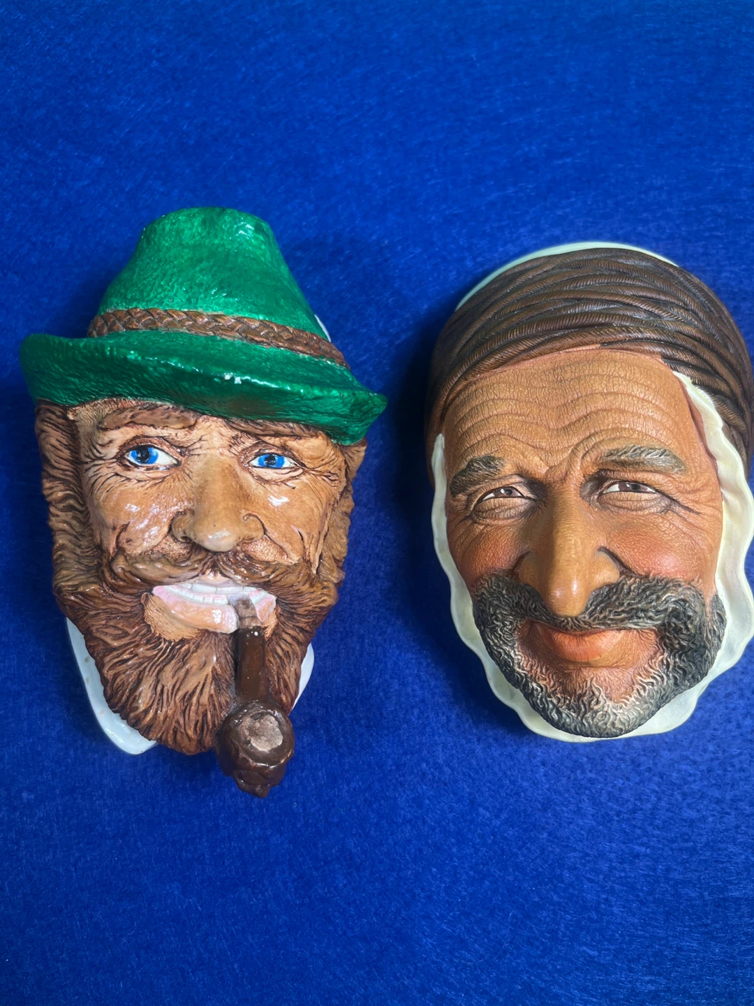 Set of 6 Vintage Character Wall Masks - photo 2