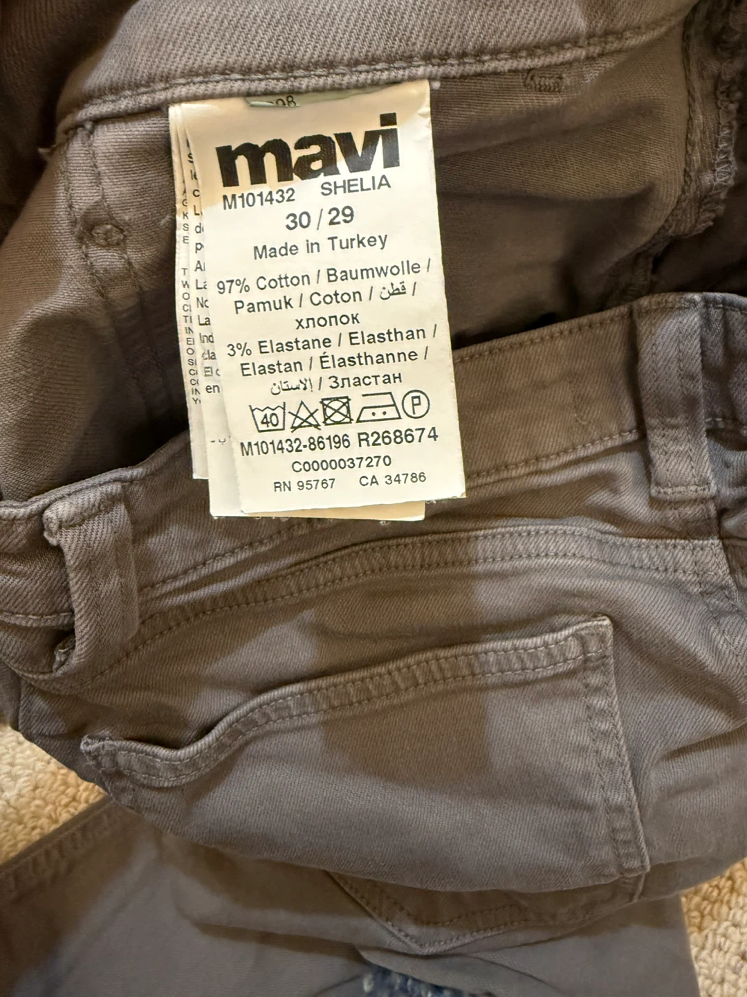 Mavi Women's SHELIA High-Rise Straight Leg Jeans Grey Size 30/29 - photo 3