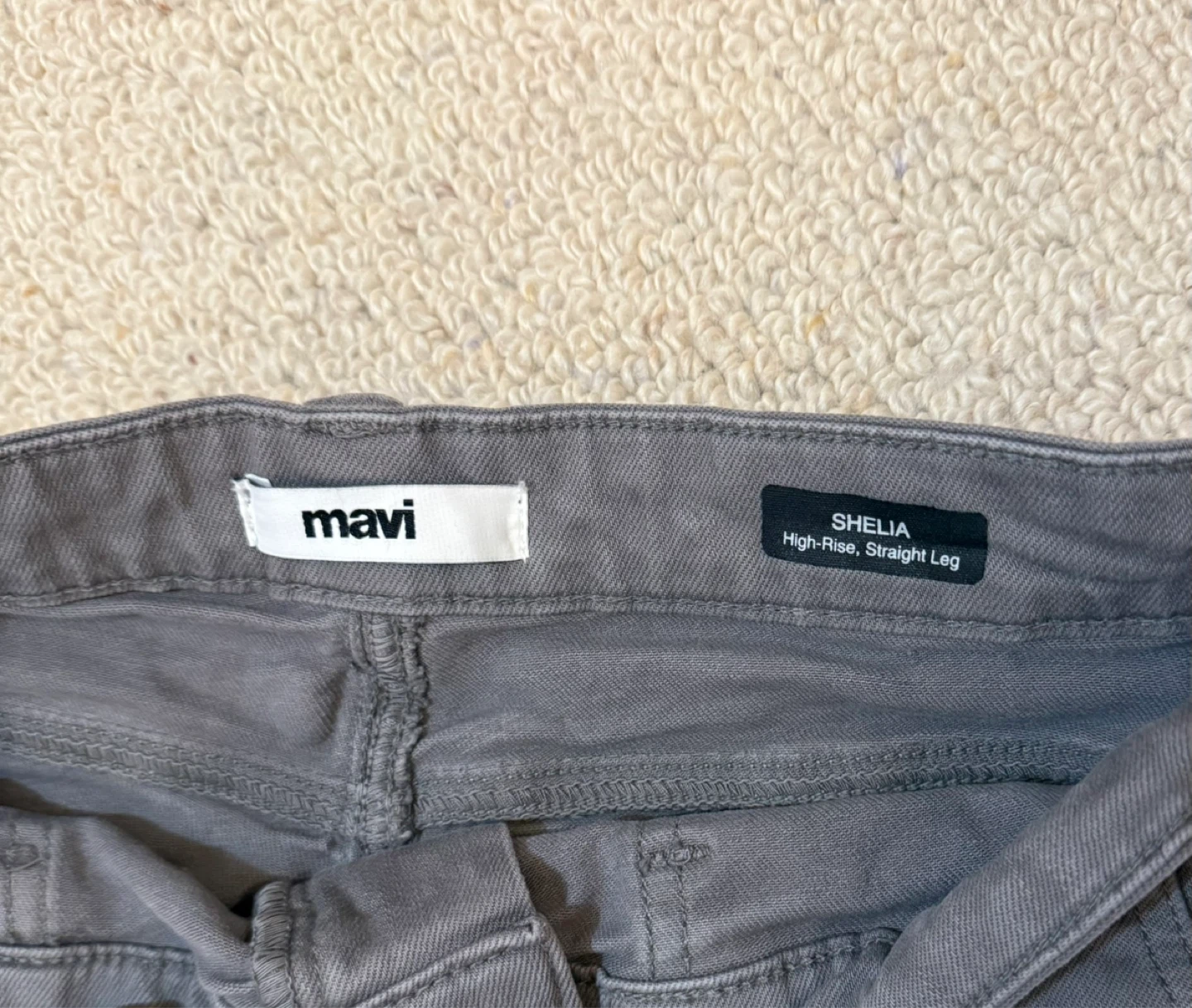 Mavi Women's SHELIA High-Rise Straight Leg Jeans Grey Size 30/29 - photo 2