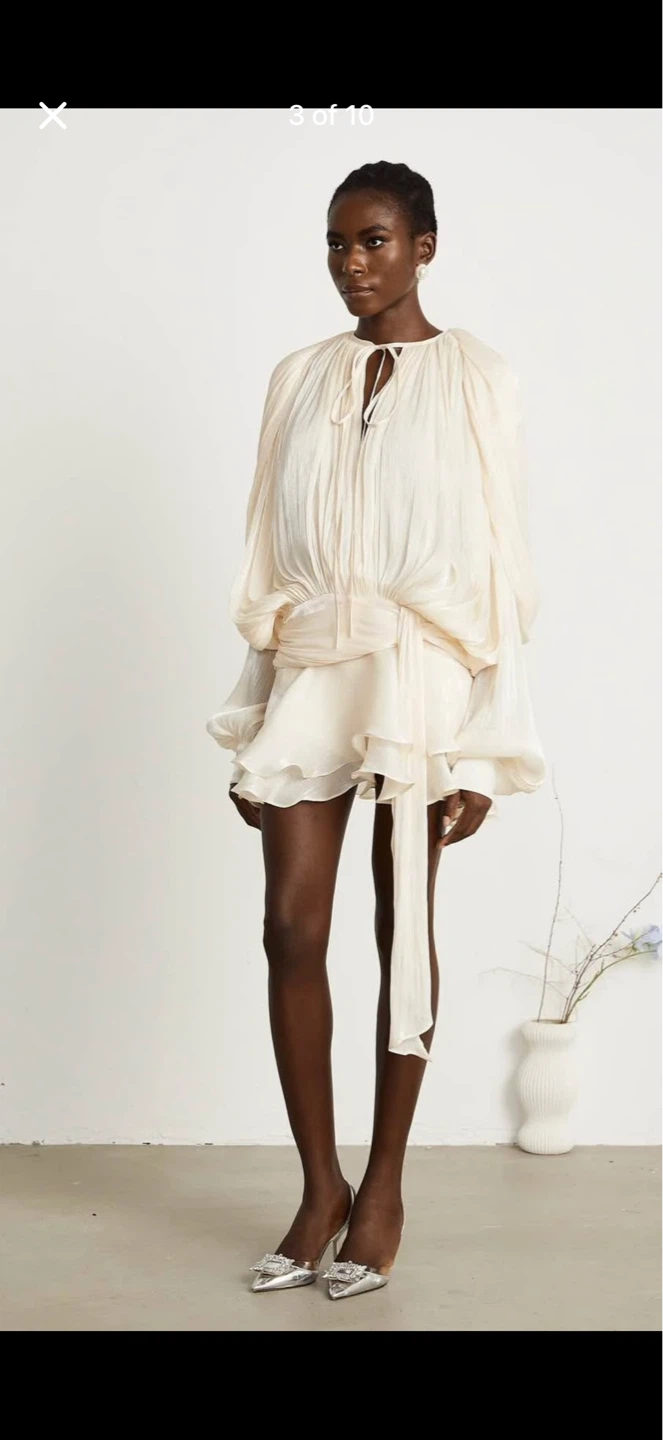 Zimmermann style Pleated Silk Dress - photo 3