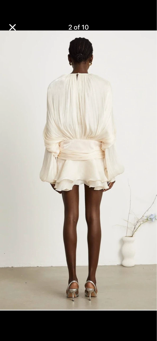 Zimmermann style Pleated Silk Dress - photo 2