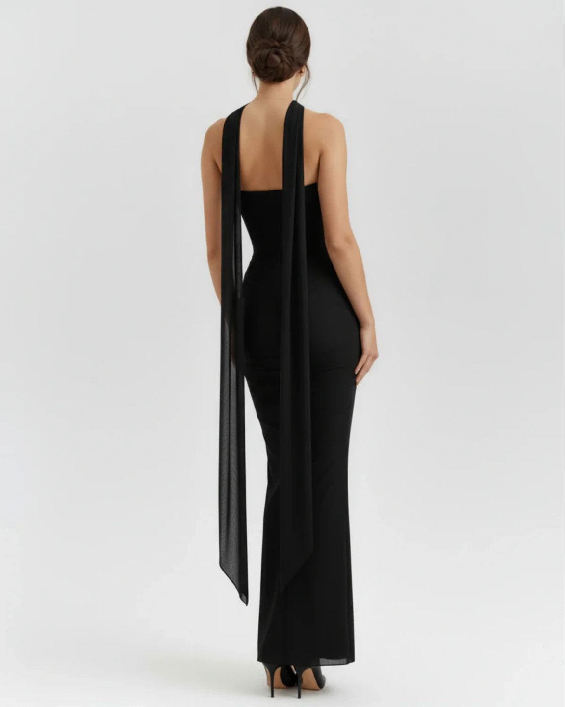 Black Strapless Maxi Dress - Malu by Almond Muse - photo 5