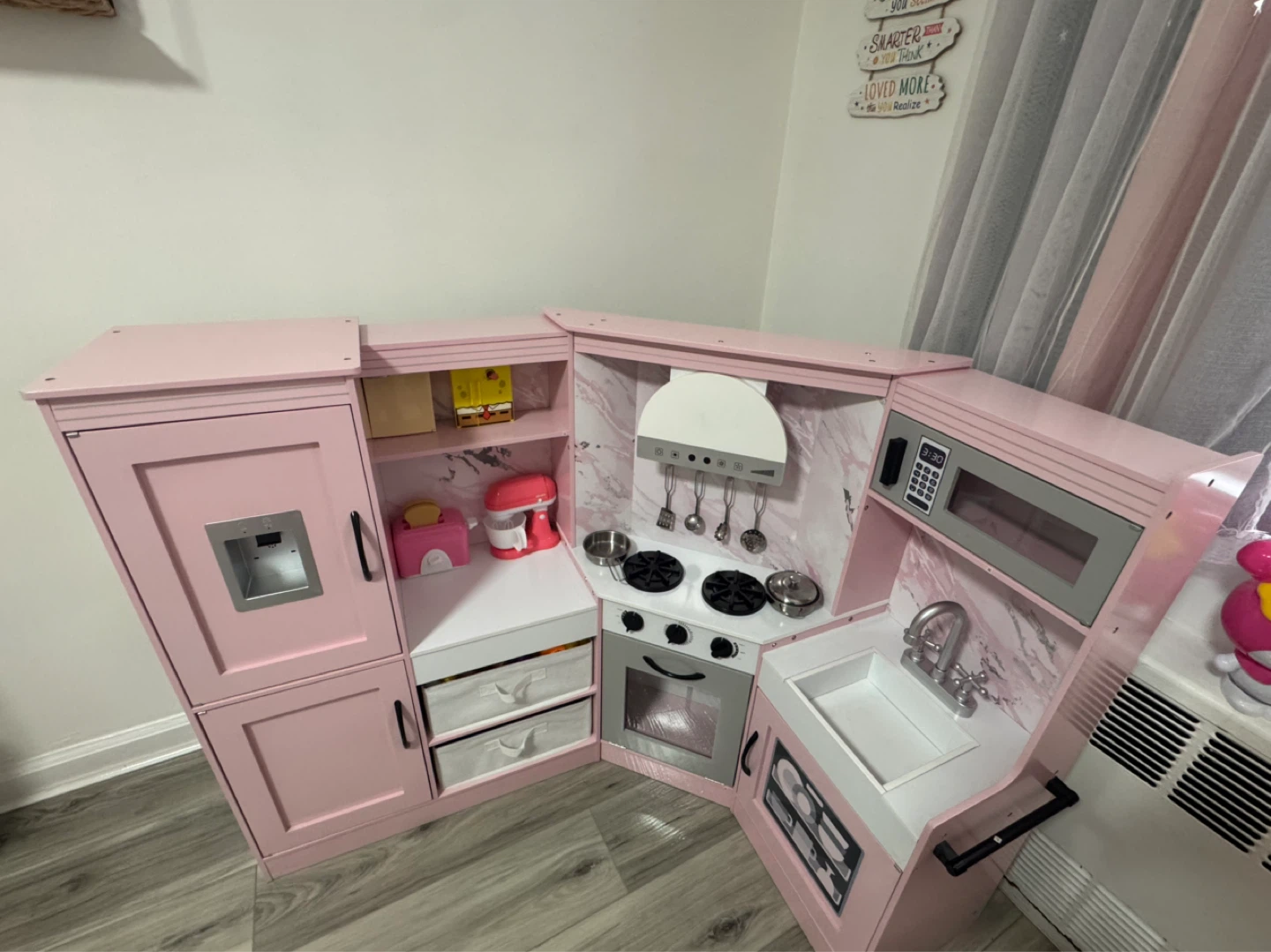 KidKraft Pink Wooden Play Kitchen with Accessories - photo 3