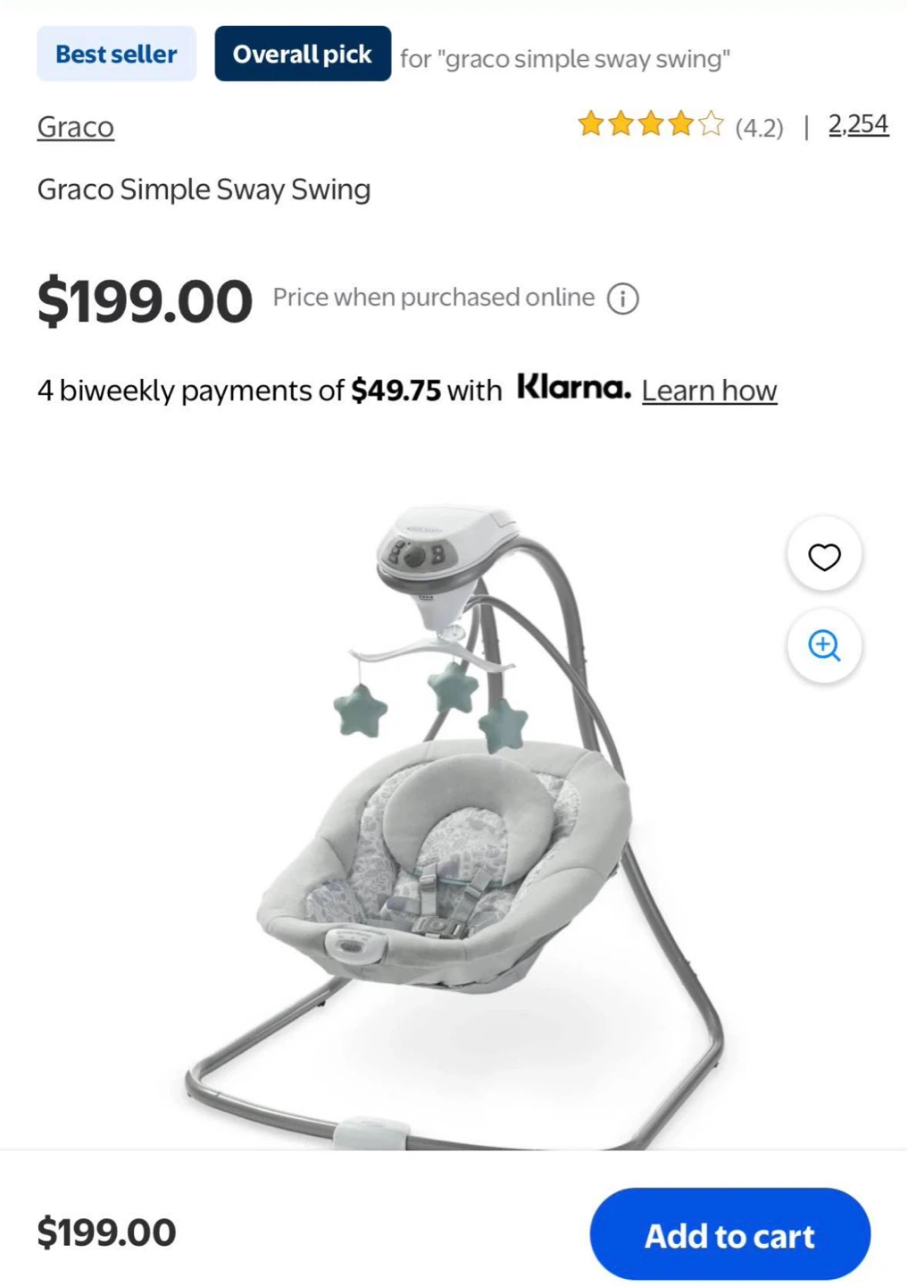Graco Simple Sway Swing - photo 2