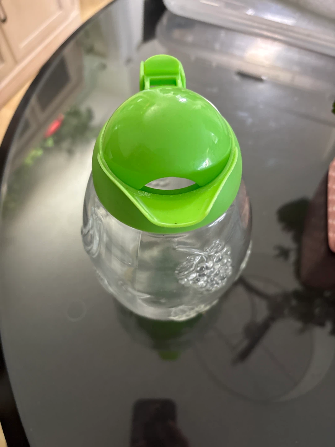 Glass Water Dispenser with Green Lid - photo 2