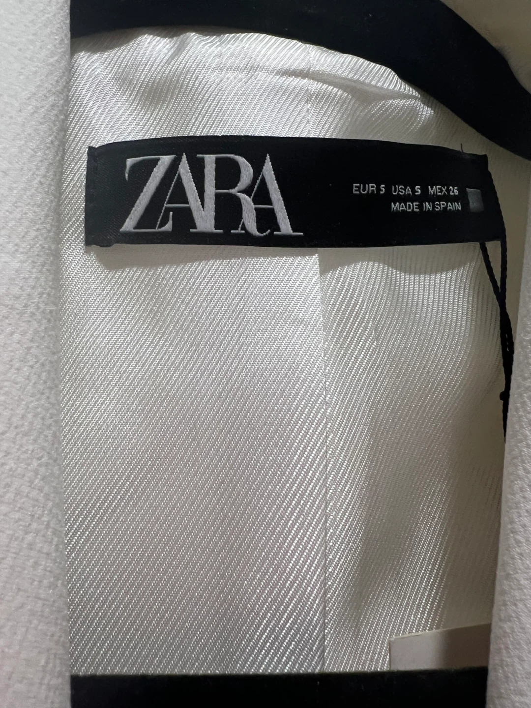 White Zara Double-Breasted Blazer - Size S - photo 2