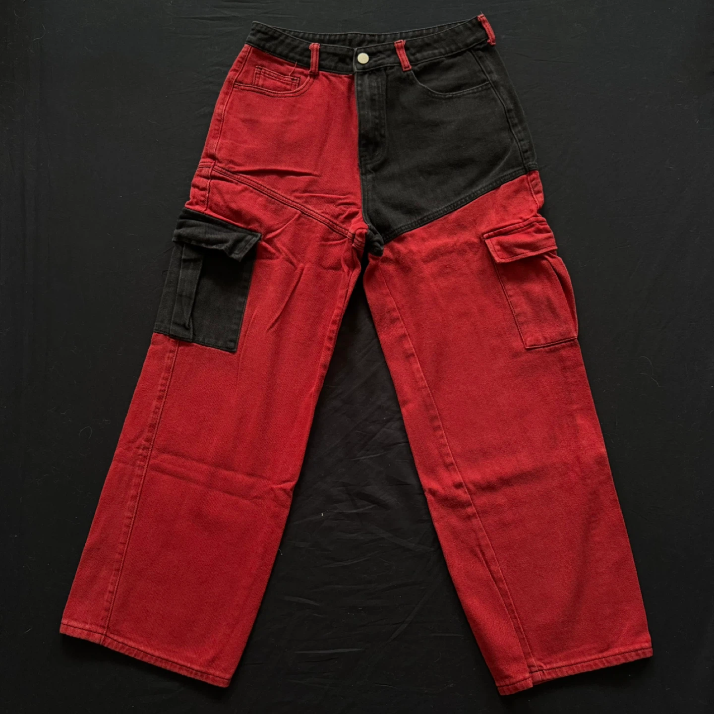 Colour-Blocked Cargo Pants