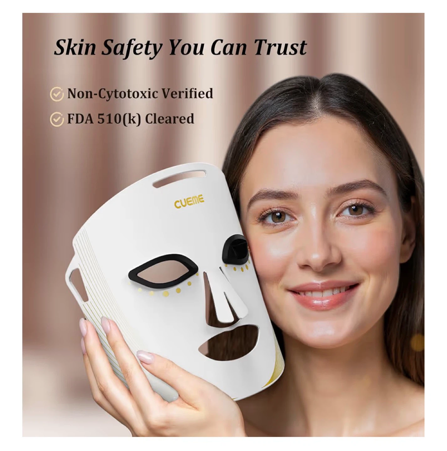 CUEME LED Light Therapy Mask (purple) - photo 2