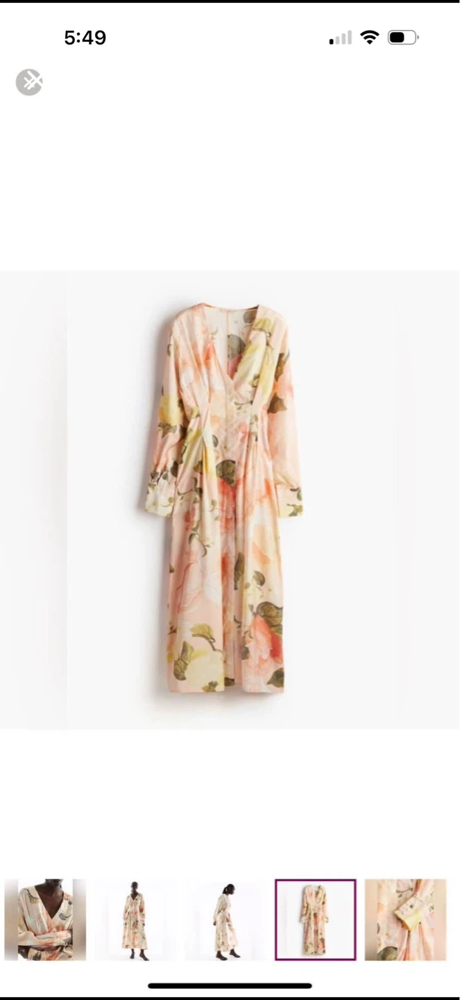Floral Print Long Sleeve Maxi Dress - photo 4