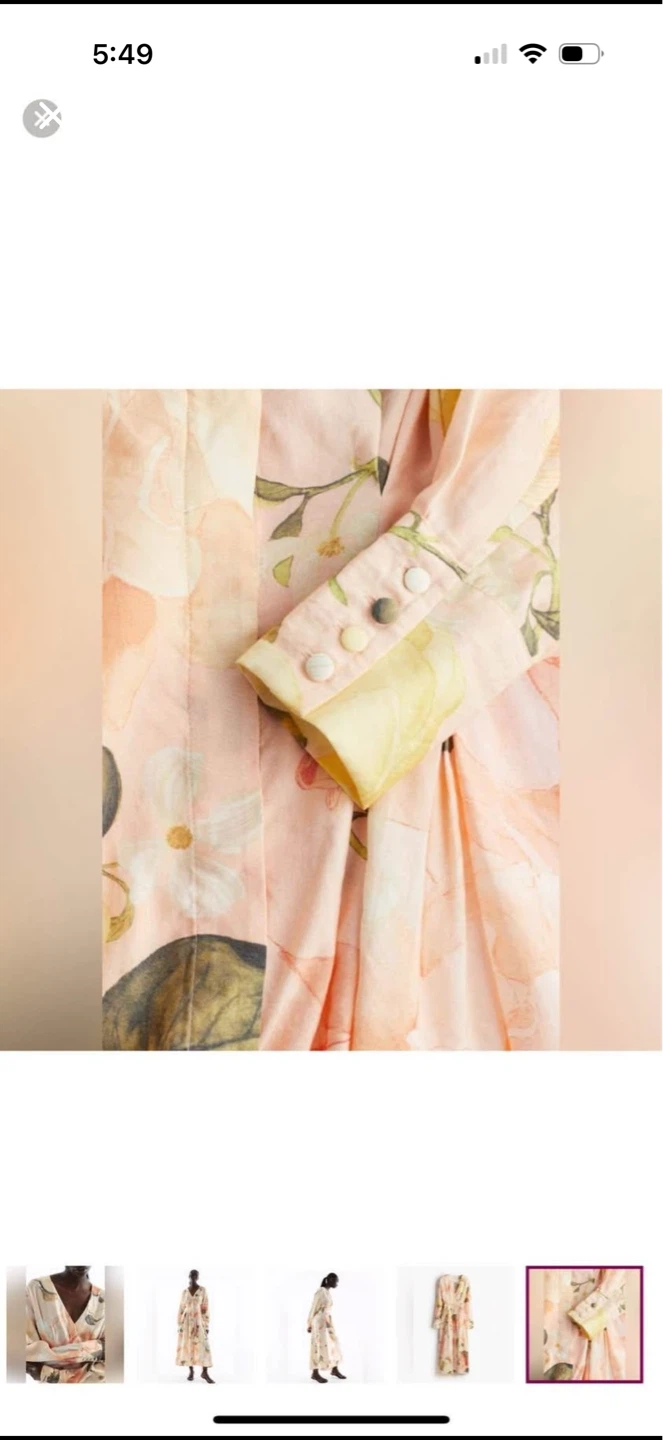 Floral Print Long Sleeve Maxi Dress - photo 5
