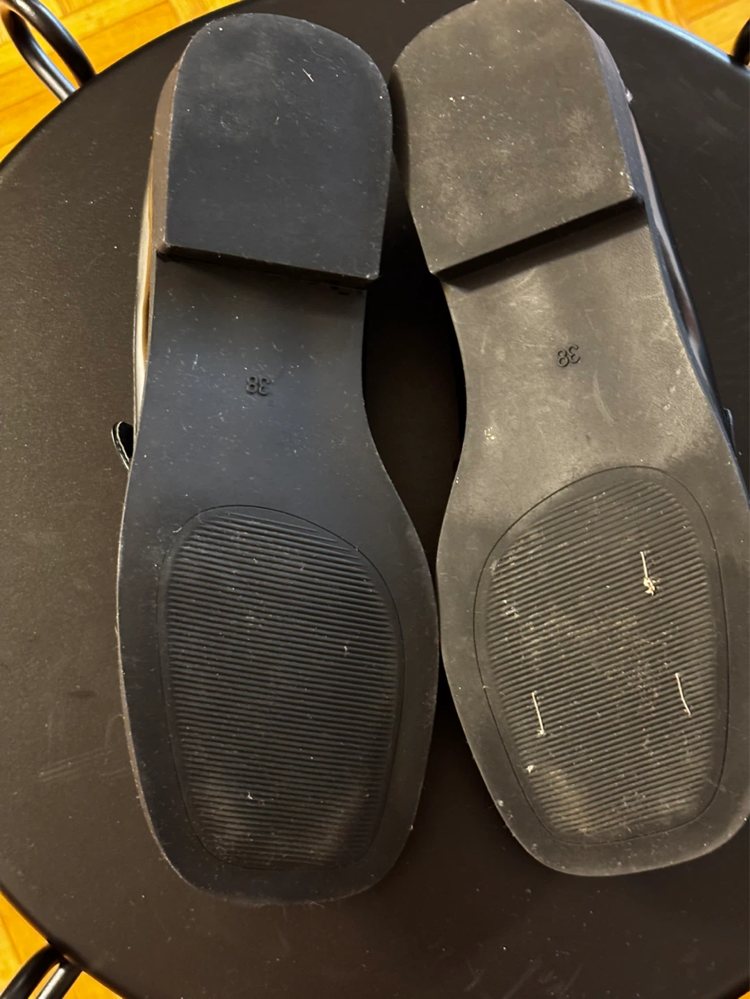 Vero Moda Black Patent Loafers Size 38 - photo 3