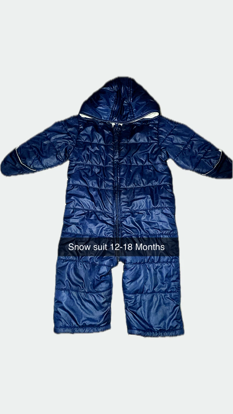 Blue Snow Suit - 12-18 Months