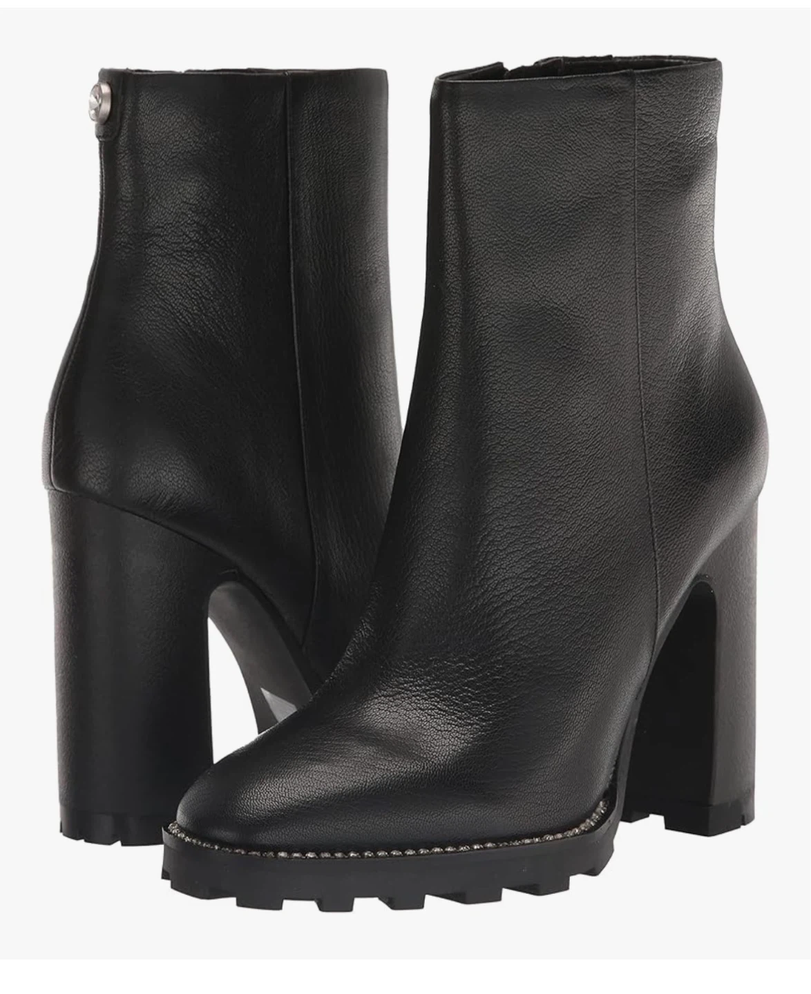Karl Lagerfeld Paris Women's Black Leather Lug-Sole Boots - photo 4