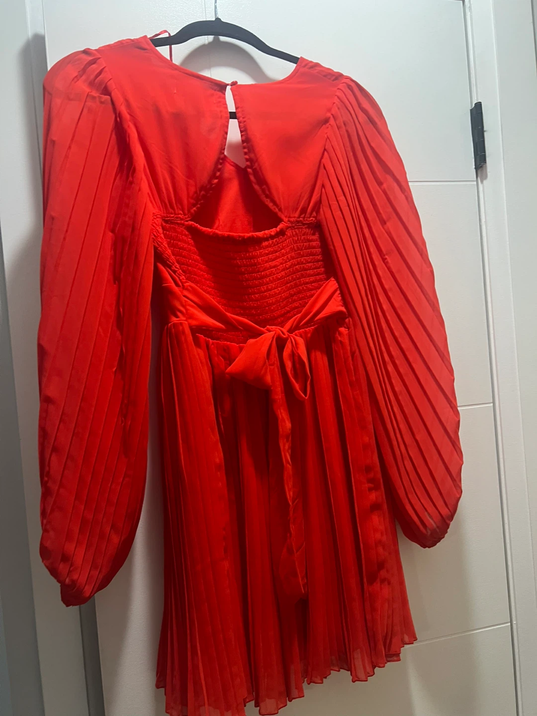 Jessica Simpson Red Pleated Dress - Size Medium - photo 2